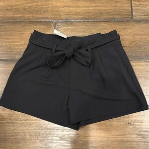 NWT Banana Republic black tie shorts